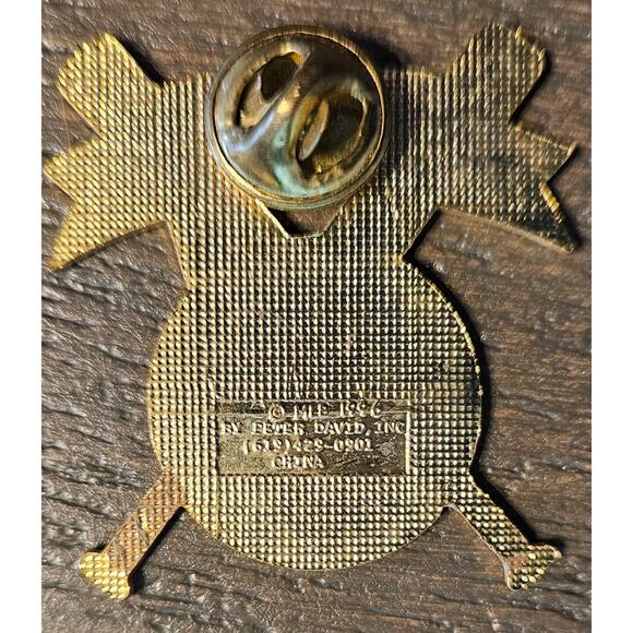 Cleveland Indians #1 Fan Now and Forever Chief Wahoo Pin 1996 Peter David Inc - Picture 2 of 3